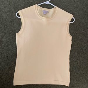 J Crew sleeveless cotton knit top